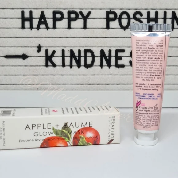 Seraphine Botanicals: Apple + Baume Glow Lip Mask -BNIB! - Picture 3 of 12
